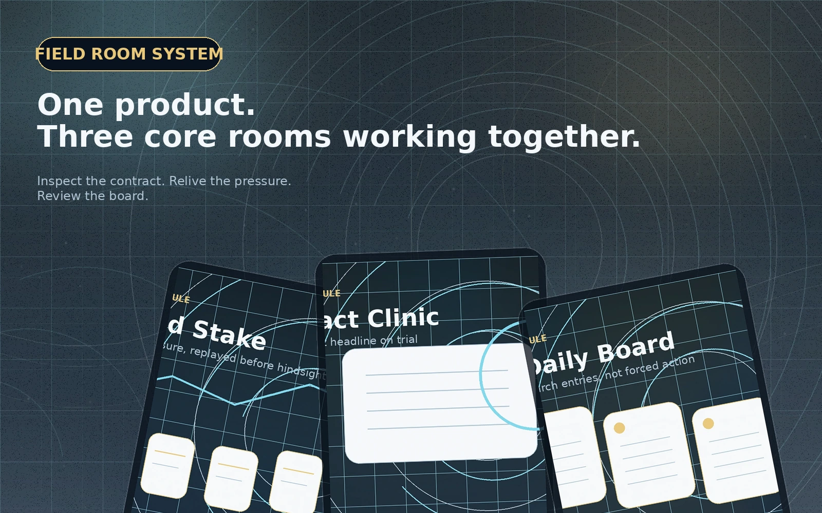 OddsXray Field Room product stack